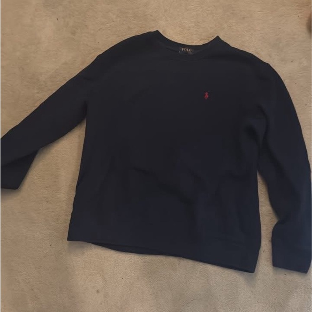 Polo by Ralph Lauren Kids Navy Blue Crewneck Sweater